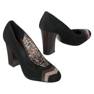 MISSONI FOR TARGET BLACK SUEDE PUMPS SIZE 7